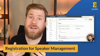 Use Event Registration as a Speaker Management Tool | Event Tech Insiders: Do More With Less