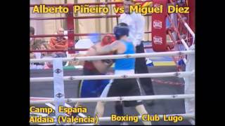 Alberto Piñeiro (Boxing Club Lugo) -S.Gallega- vs Miguel Diez -S.Catalana-  Camp España 2012