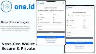 An introduction to one.id, the secure next-gen wallet