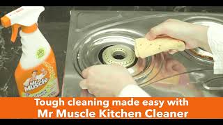 Kitchen Cleaning made quick and easy with NEW Mr Muscle Kitchen Cleaner