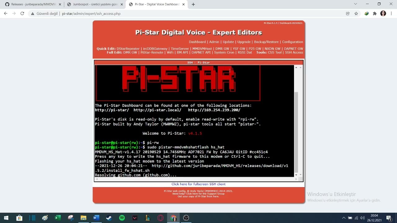 Pİ-STAR, MMDVM MODEM VE KERNEL GÜNCELLEME KOMUTLARI - YouTube