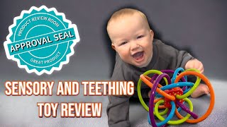 Winkle Rattle \u0026 Sensory Teether Toy Review | Manhattan Toy