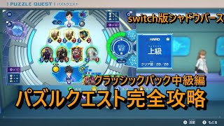 【任天堂switch】パズルクエスト中級（クラッシック編）攻略・解答【シャドウバースチャンピオンズバトル】