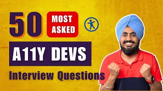 50 Accessibility Interview Questions Every Web Developer Gets Wrong | Practice These First
