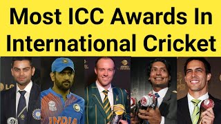 Most ICC Awards In International Cricket 🏏 Top 7 Cricketer 😱 #shorts #viratkohli #msdhoni