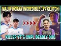 Malik Horaa Incredible 1v4 Clutch 😱 | Killer YT & XMPL Deadly Duo | Clash with kvn