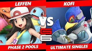 Genesis 6 SSBU - TSM | Leffen (Pokemon Trainer) VS Kofi (Falco) Smash Ultimate R2 Pools