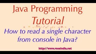 How to read a single character from console in Java?