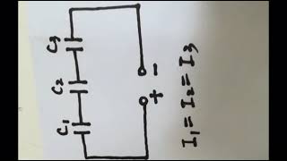 How to calculate the capacitance, total capacity and voltage in series circuit?