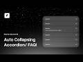New: How to design Auto Collapsing Accoridion/ FAQ in Framer