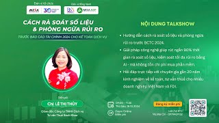 [ASP] CÁCH THỨC RÀ SOÁT SỐ LIỆU, PHÒNG NGỪA RỦI RO TRƯỚC BÁO CÁO TÀI CHÍNH 2024 CHO KẾ TOÁN