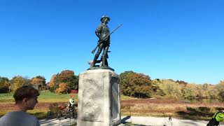 ⁴ᴷ⁶⁰ Walking Minute Man National Historical Park (North Bridge section) in Concord, Massachusetts