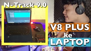 Cara menghubungkan Soundcard V8PLUS ke LAPTOP atau PC menggunakan DAW NTRACK