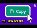 How To EASILY Add a COPY BUTTON to Your Website With HTML, CSS & JS