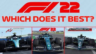 How does F1 22 compare to AMS 2 & Assetto Corsa?