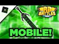 How to get DJ'S SWORD OF AGILITY in ROBEATS! on MOBILE (ROBLOX RB BATTLES)