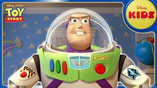 The Toy Story of Buzz Lightyear 👨🚀🚀 | Pixar's Toy Story | @disneykids