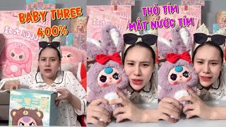 Hồ Bích Trâm vui mừng khui được Thỏ Tím BABY THREE 400% mắt nước Tím 🙀