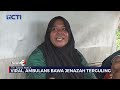 ambulans bawa jenazah terguling akibat kecelakaan di palembang