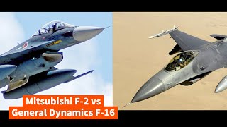 Mitsubishi F-2 vs General Dynamics F-16 - Which are the differences?