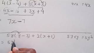 Algebra-Expanding Double Brackets and Simplifying/Revision/Tutorial-Part 2