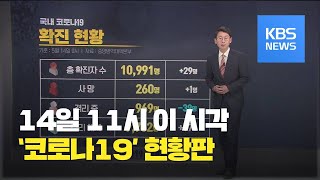 [코로나19 현황] 14일 11시 국내확진자 10,991명·사망 260명 / KBS뉴스(News)