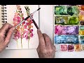 beginner’s guide to painting bold snapdragons in watercolor