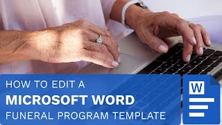 How To Edit A Funeral Program Template In Microsoft Word
