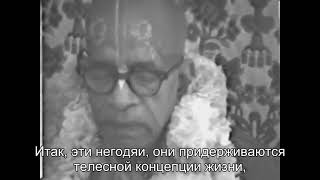 Prabhupada 0971 Пока вы придерживаетесь телесной концепции жизни, вы не лучше, чем животное