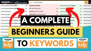 Amazon KDP Keyword Research For Beginners - Complete Guide 2024