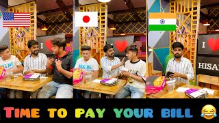 America 🇺🇸 vs Japan 🇯🇵 vs India 🇮🇳 ~ Time to pay your Bill 😂 ~ Dushyant Kukreja #shorts