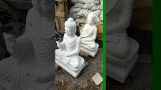 NEW STOCK OF 3 FEET WHITE MARBLE STONE BUDDHA STATUES AT STONEMART™ | ORDER MARBLE BUDDHA STATUE NOW