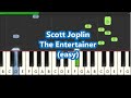 Scott Joplin The Entertainer Easy Piano Tutorial