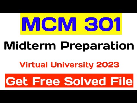 Mcm301 Midterm Preparation 2023 | Part 2 - YouTube