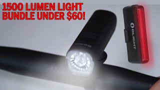 1500 Lumen Bike Light Bundle for Under 60 Dollars! Olight RN1500