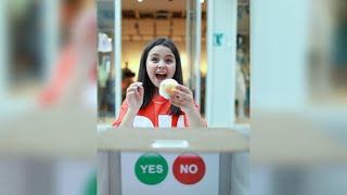 تحدي الحظ yes or no | الحظ السئ لمين ؟ 😱 #shorts