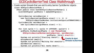 Java CyclicBarrier: Example Application