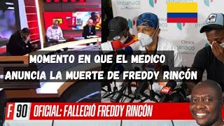 Muere Freddy Rincón, momento en que el médico revela la noticia! 😭 |ESPN| el fútbol está de luto ⚫🇨🇴
