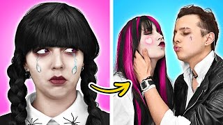 Transformação da Wednesday Addams para seu CRUSH! Makeover com Gadgets do TikTok por La La Life