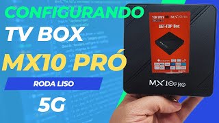 CONFIGURAÇÃO TV BOX MX10 PRÓ  MODELO NOVO ANDROID 12.5 TV VIRA SMART WIFI 5G