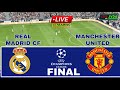 LIVE🔴REAL MADRID CF  vs  MANCHESTER UNITED || UEFA Champions League FINAL Match || Pes 21