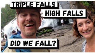 Hiking Waterfalls in Dupont State Forest: Triple Falls, High Falls, and do we fall?