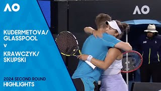 Glasspool/Kudermetova v Skupski/Krawczyk Highlights | Australian Open 2024 Second Round