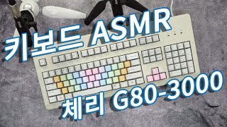 [ASMR] 체리 G80-3000 LSCEU - 0/01 (체리청축，무보강판 키보드) 키보드 치는 소리 [키덕키덕]