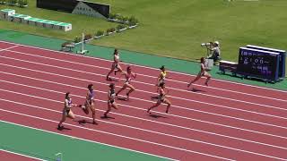 H30　三重インターハイ　女子100m　予選8組