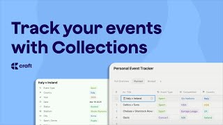 Track Your Events with Collections