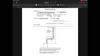 Vent sizing demo to B-vent fan assisted appliance