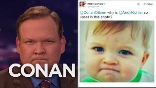 Ricky Gervais Is A Twitter Pro | CONAN on TBS