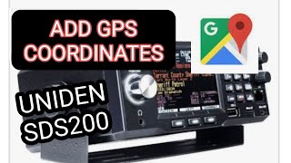 SDS200/100 , SET MANUAL LOCATION - GPS