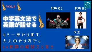 中学英文法で英語が話せるVol  8～be動詞の疑問文と答え～